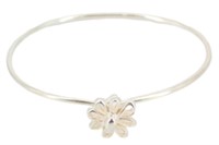 Tiffany & Co Silver Flower Cuff Bracelet
