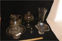 Pitcher, Candy Dish, Vase & More