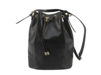 Tiffany Black Drawstring Shoulder Bag