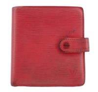 Louis Vuitton Red Epi Compact Wallet