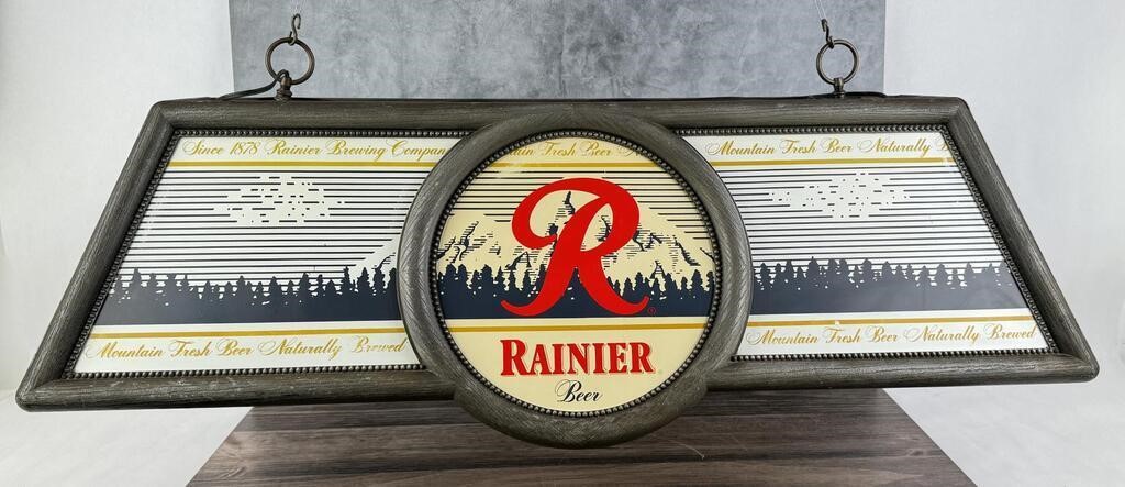Rainier Beer Pool Table Light