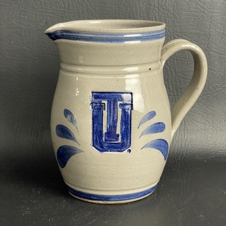 SIGNED Hand Thrown Pottery Pitcher UT
