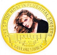 TAYLOR SWIFT - 24kt Gold Overlay Collector Medalli