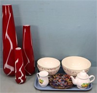 Art Glass Vases & China