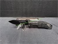 Master USA Black & Grey Pocket Knife w/ Clip