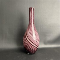 Sonoma Life Style Swirl Design Glass Vase