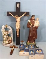 7pc. Fontanini, Religious Figurines, Crosses