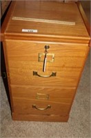 Wooden Filing Cabinet With Key 16×17×28