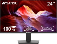 SANSUI Monitor 24in 100Hz HDMI VGA FHD Slim