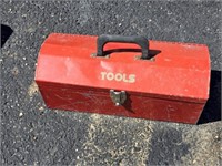 Steel Tool Box, Estwing Hammer & Contents
