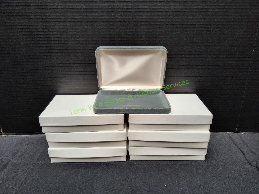 (6) Silver Necklace Gift Boxes