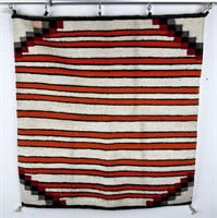 Navajo Indian Saddle Blanket Rug