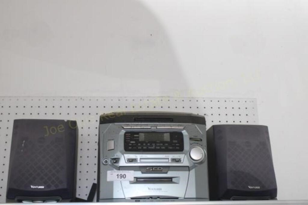 Venturer AM/FM CD Cassette Stereo