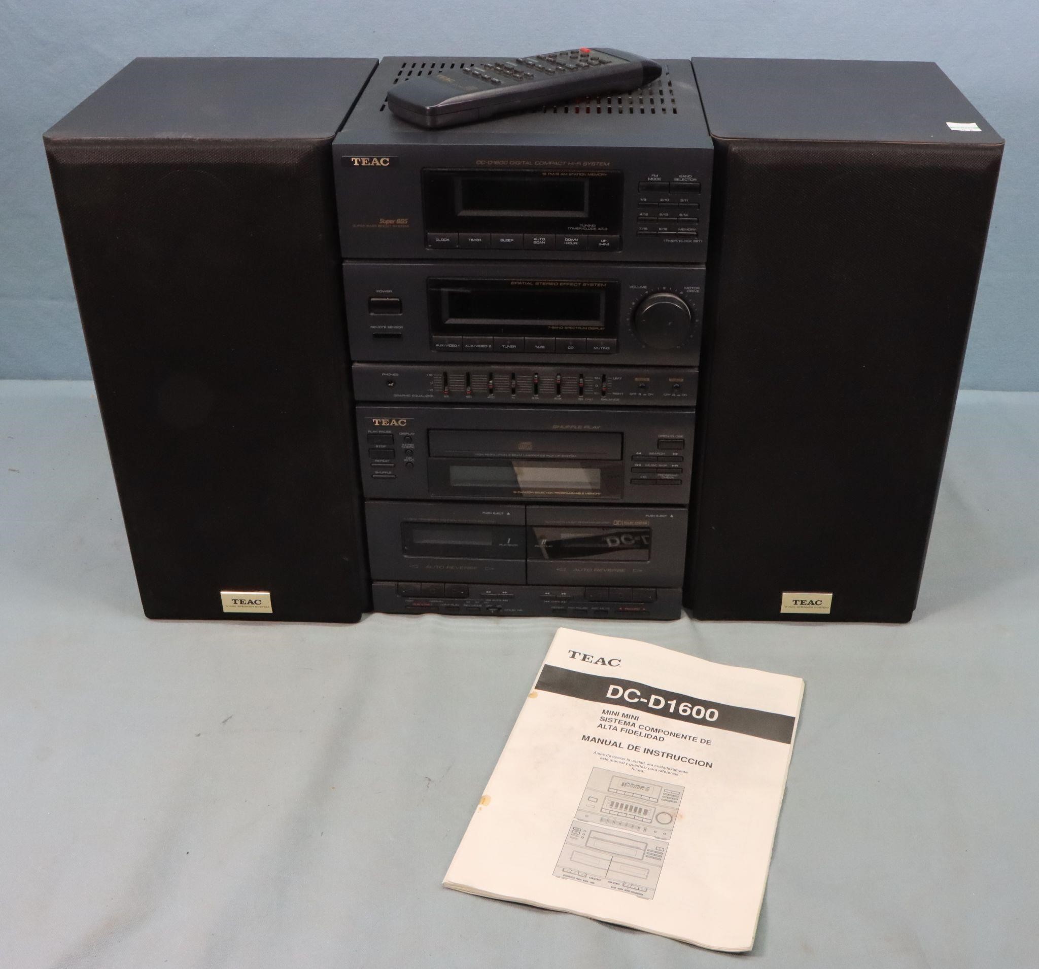 Teac DC-D1600 Compact System w/ Speakers