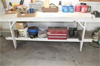 Work Bench 96×30×36, Contents Sold In Previous