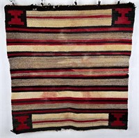 Navajo Indian Transitional Saddle Blanket Rug
