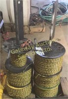 5 Full Spools of Used Electric Fence Wire