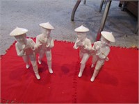Vintage Chinese Men Blanc De Chine Figurines