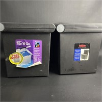 Pair of File ‘n Go Boxes