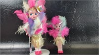 Pair of Vintage Carnival Dolls