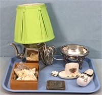 Lamp, Silverplate, Doll, etc.