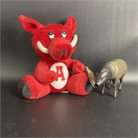 Razorback Plush w/ Metal Hog