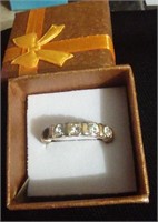 Ladies Gold Ring w/(4) Stones