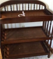 Little Folks Baby Changing Table Cherry