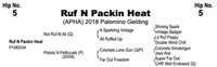 Ruf N Packin Heat (APHA) 2018 Palomino Gelding