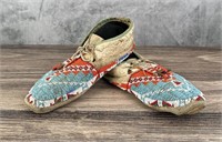 Sioux Native American Indian Beaded Moccasins
