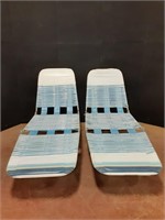 Folding Lounge Chairs (Pair)