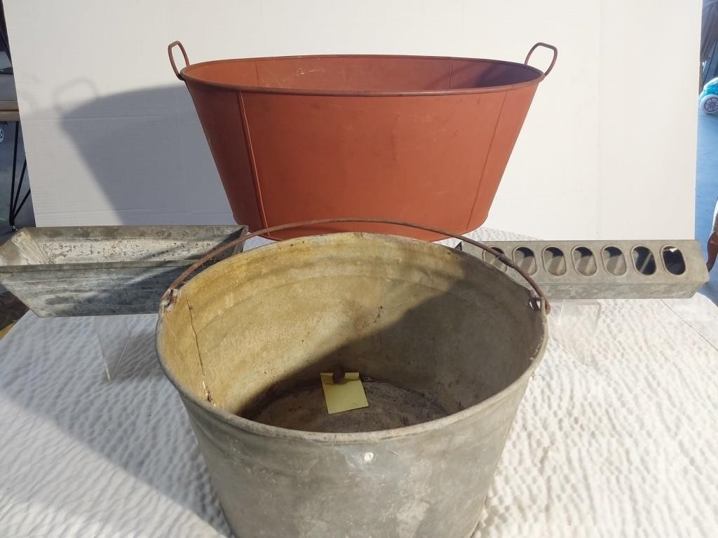 Galvanized Buckets & More