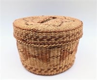 Vintage Handwoven Indian Basket