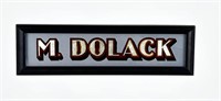 Original Monte Dolack Glass Studio Painted Sign