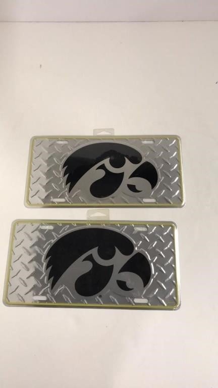 Iowa Hawkeye license plates (2)