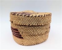 Vintage Handwoven Indian Basket