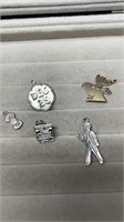 5 Sterling Silver Charms