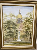 Oil on Canvas University of Notre Dame by Fisher