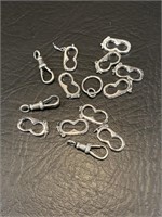 925 Sterling Silver Jewelry Fasteners 19g