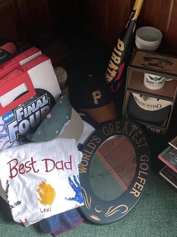Pirates, NCCA, Best Dad & Misc Sports Collectibles
