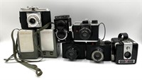Assortment of 8 20th Century Cameras
