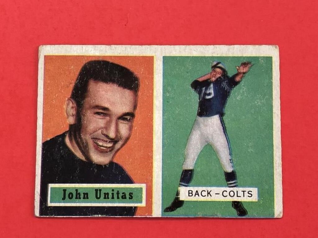 1957 Topps Johnny Unitas Rookie Card Colts HOF 'er