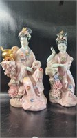Large Porcelain Geisha Statue Sculpture