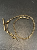 12 In. Copper Pocket Watch Chain w/ Key