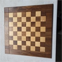 Solid Walnut & Birch, Double Sided Checker/Chess