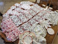 Embroidered Dollies, / Table Runners