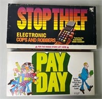 Parker 1979 Stop Thief & 1975 Payday Board Games