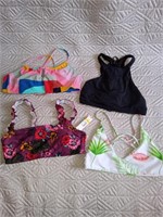 Bikini tops size large, one new w tags