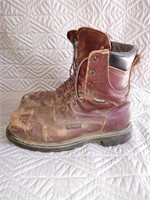 Men's red wing boots. Steel toe work boots. Size