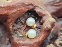 Pair of Pearl Earrings & Gold Studs